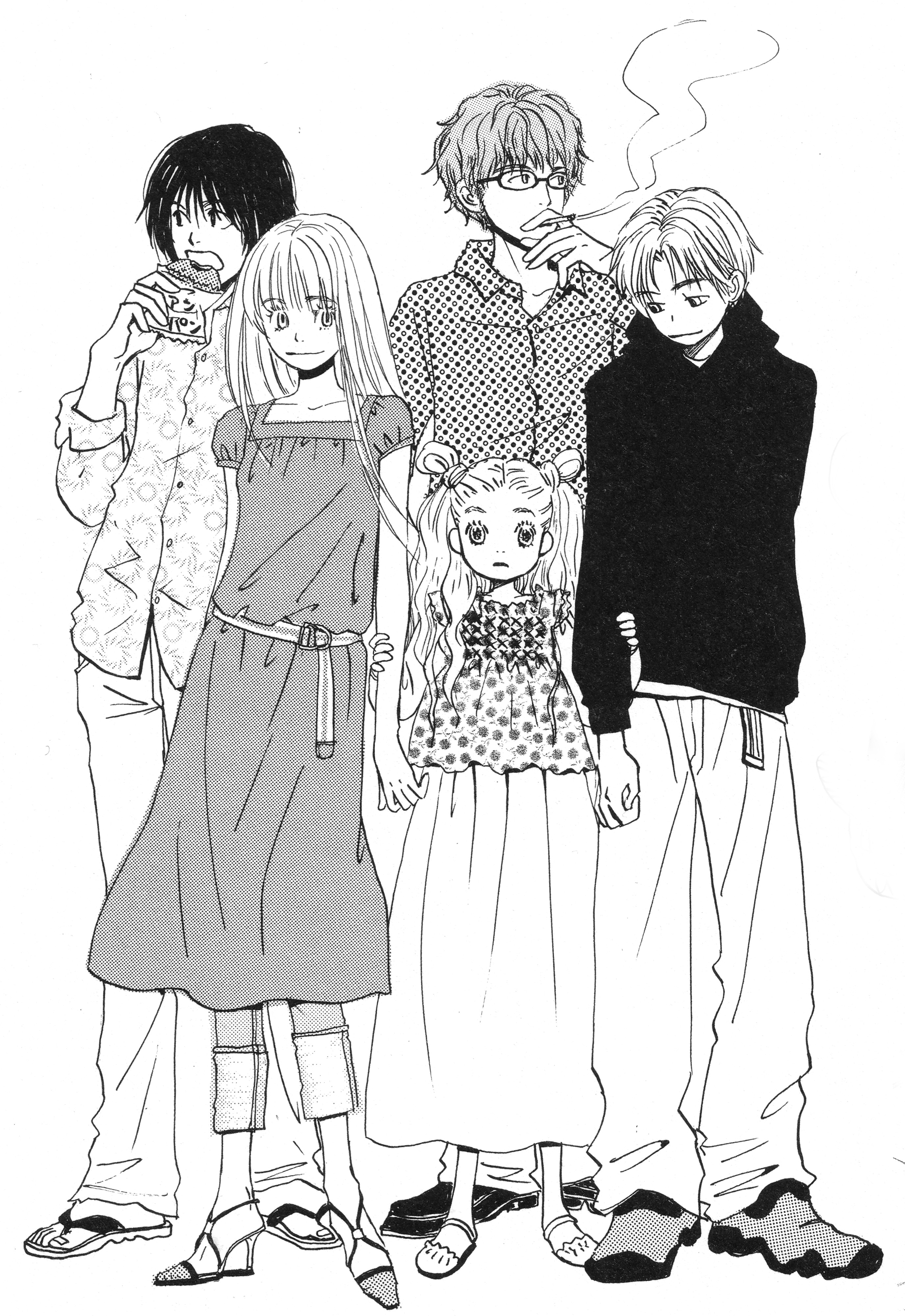 umino chica honey and clover hanamoto hagumi mayama takumi morita